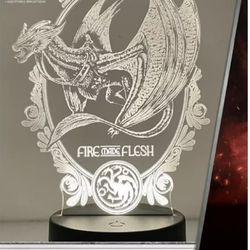 House Of Dragons Fire And Flesh Led Lamp