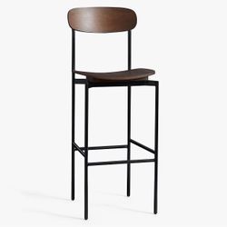4 POTTERY BARN Wyatt Bar Stools Dark Umber