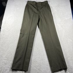 DSCP Mens USMC Dress Trousers 32L Marine Green Poly Wool Military Uniform #1207
