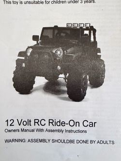 12V RC Jeep