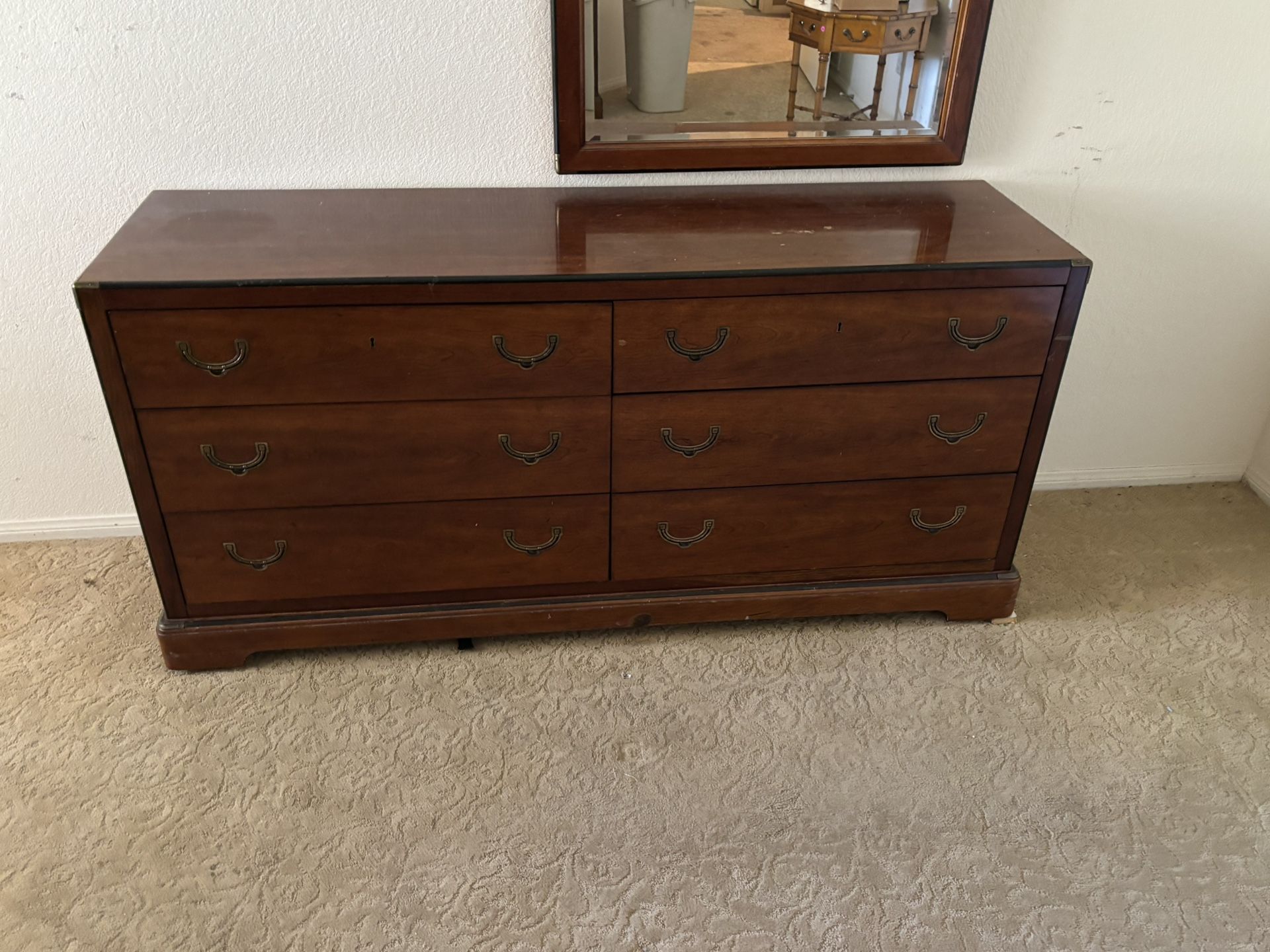 Dresser Mirror And Nightstand