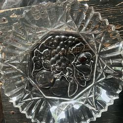 Vintage Glass Dish f