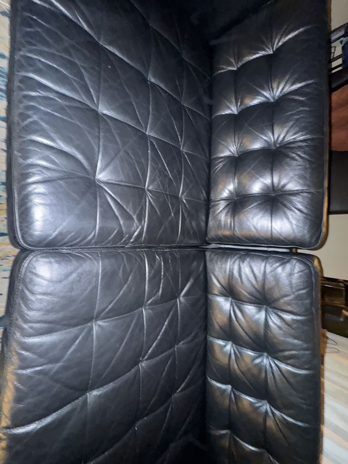 Black Leather Couch