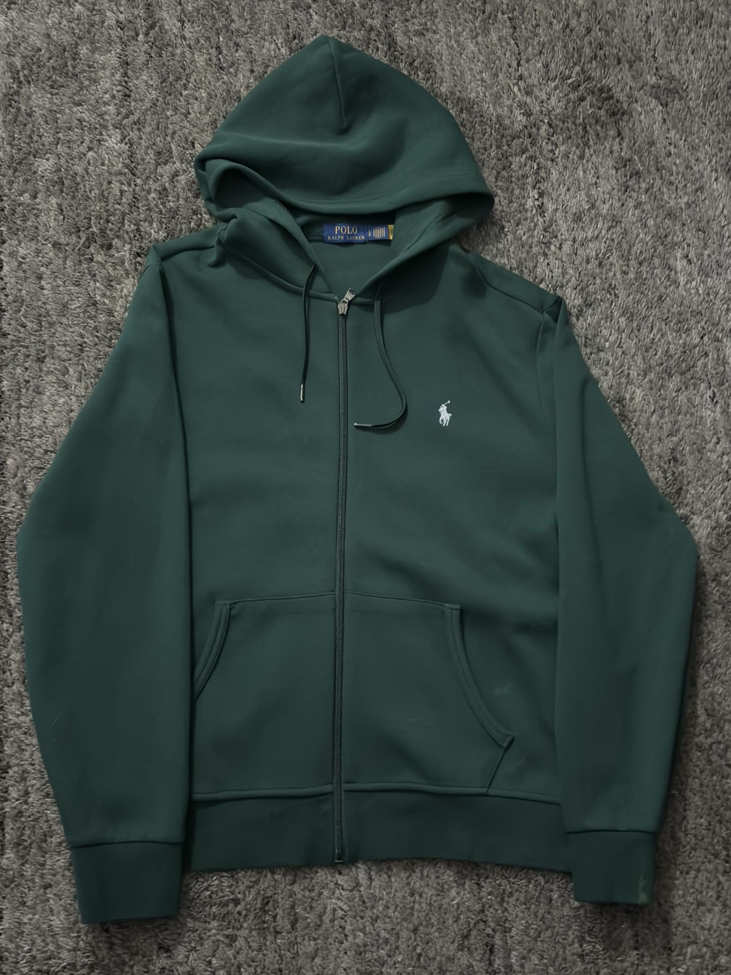 Green Polo Ralph Lauren Double Knit Fleece hoodie