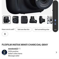 Fujifilm Instant Mini11 Charcoal Gray
