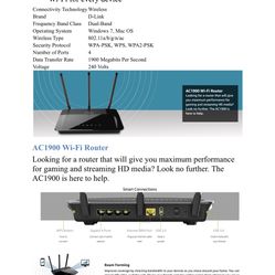 Wi-Fi Router AC1900 D-Link Dual-Band