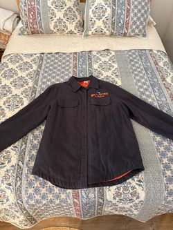 Disney 100 Walt Disney Studios quilted flannel jacket. Limited edition Mickey