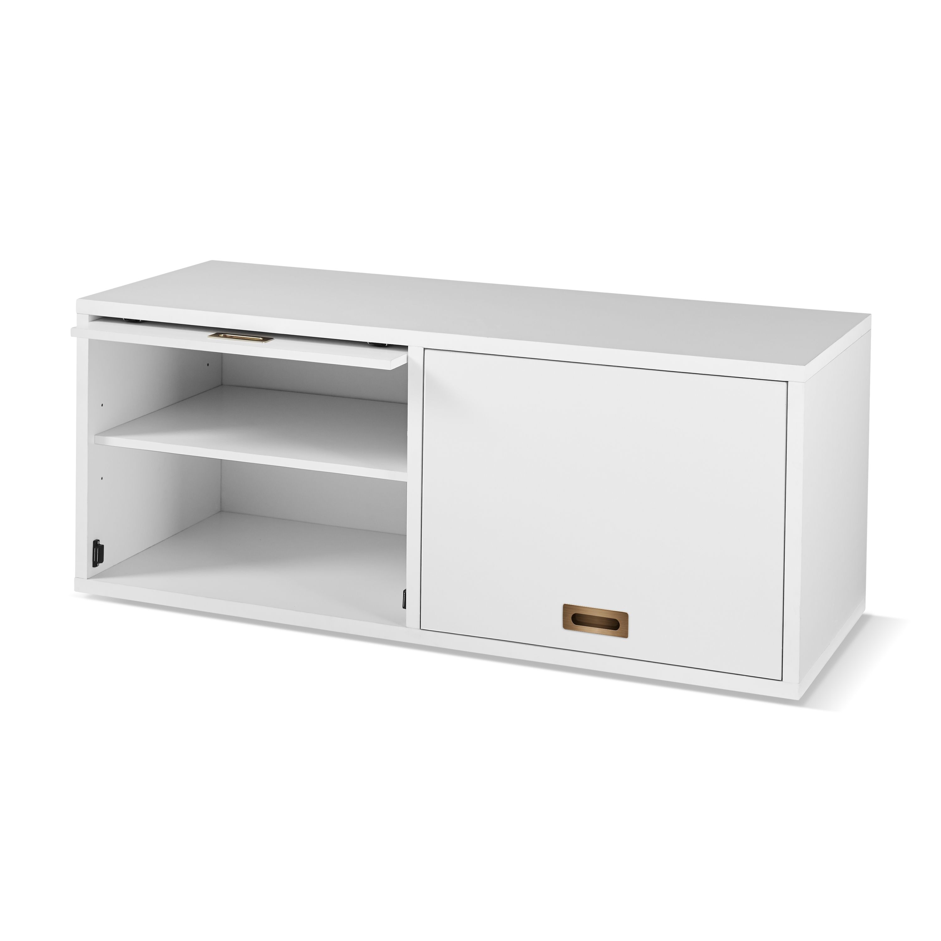 BRAND NEW Ludlow Storage Cabinet/ TV Stand for 55" TVs. WHITE