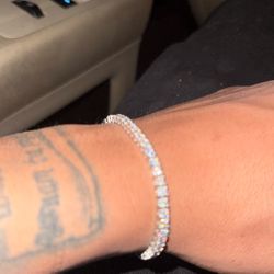 Tennis Bracelet White Gold Passes Diamond Tester