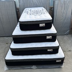 Queen Size Mattress Pillow Top 12” Thick. ❌. Brand New Mattress. ❌. All Sizes Available. ❌. Same Day Delivery