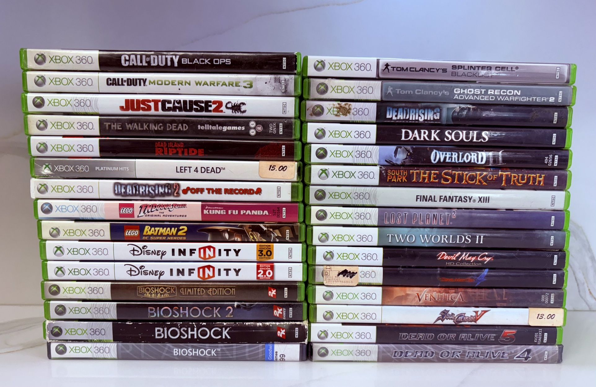 30 Xbox 360 Games 2/5 (Will Trade For Nintendo Switch Games)