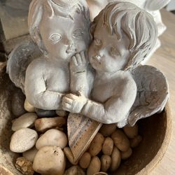 Cement Angels Garden Art