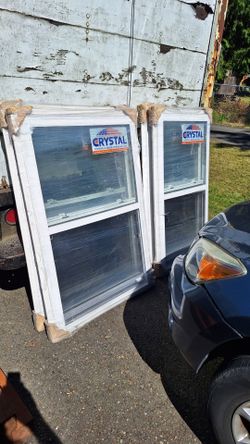 NEW CRYSTAL HOME WINDOWS  54"×37" &  54"×31"
