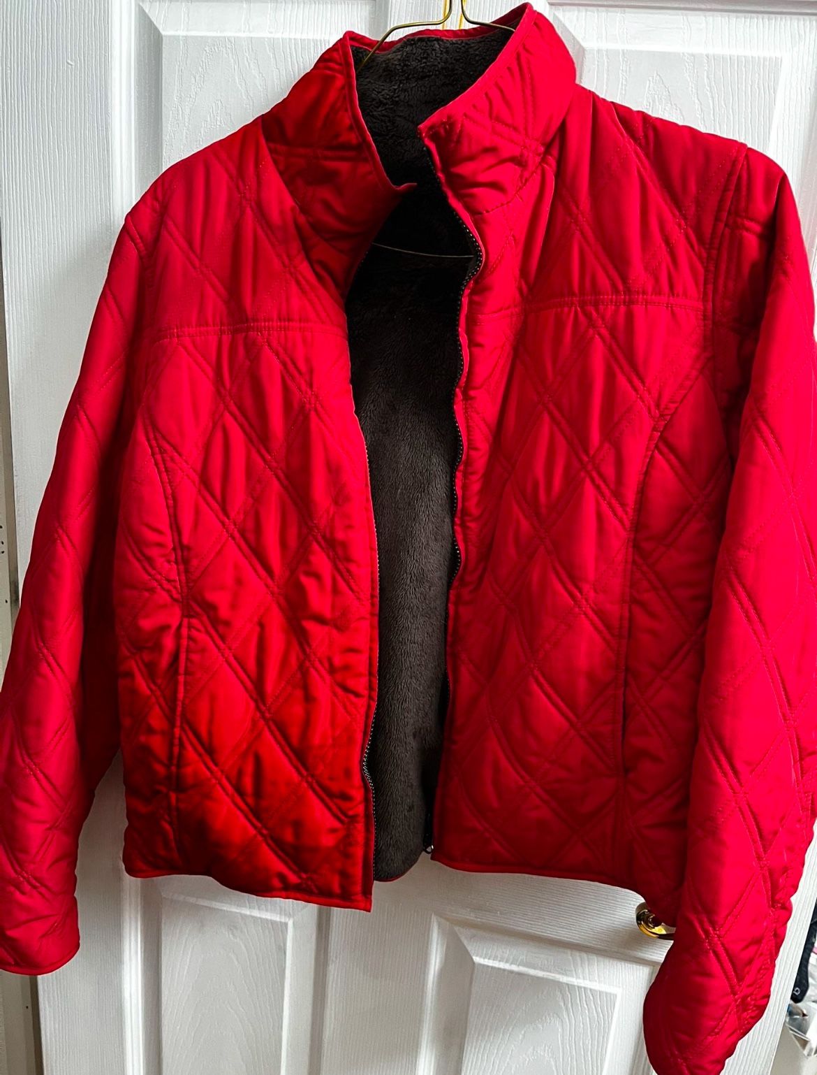 Tommy Hilfiger Red Reversible Winter Jacket