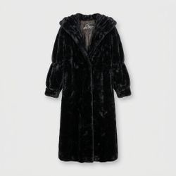 Vintage Goth Mob Wife Statement Coat Size Large