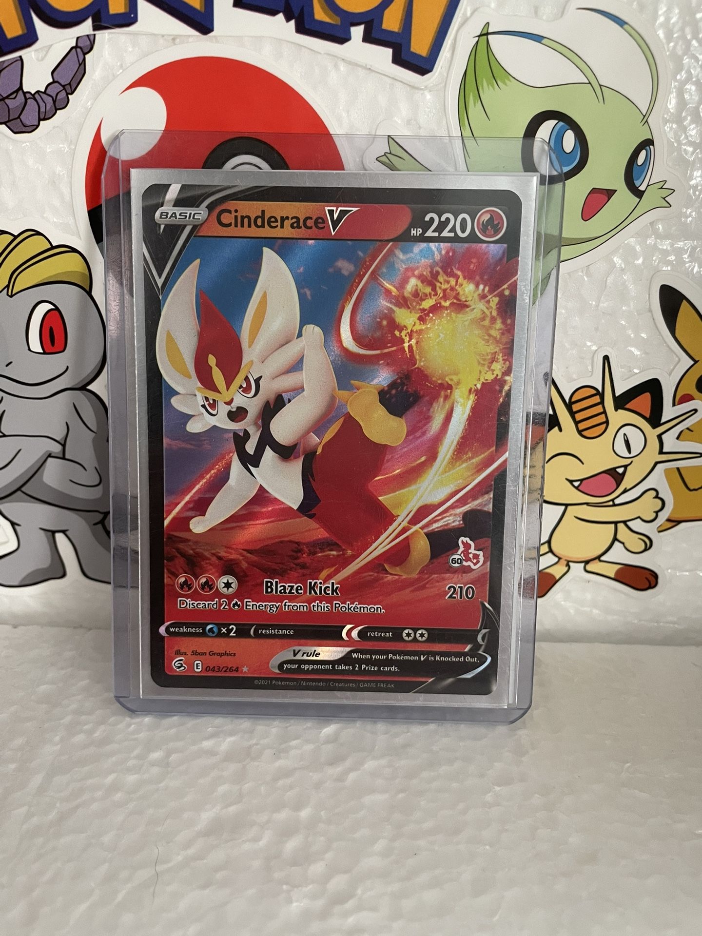 Cinderace V Stamped & Lycanroc