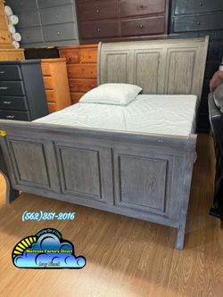 Grey bed frame slay bed queen Gris cama nueva
