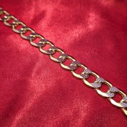 10k Yellow Gold Cuban Bracelet 