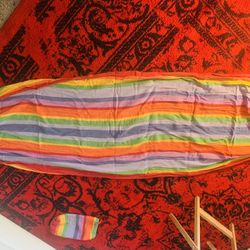 Rainbow Woven Hammock