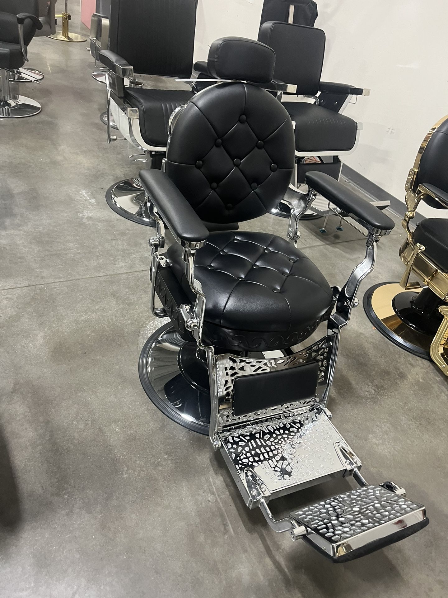 Vintage Black Style Barber Chair New