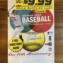 2003 Fleer Tradition MLB Baseball Blaster Box