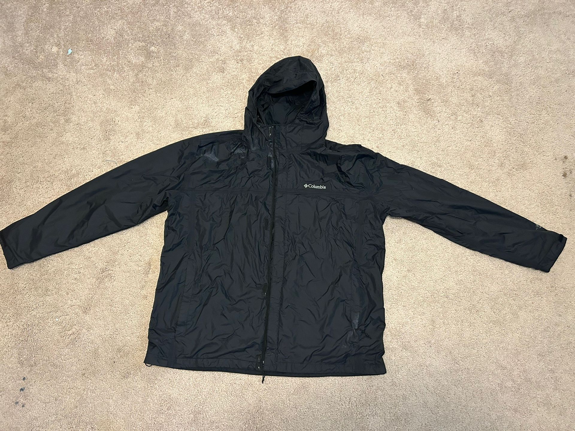 Columbia rain jacket - black men’s XXL
