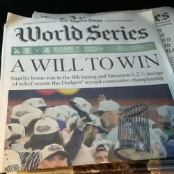 Dodgers win the World Series Los Angeles Times
