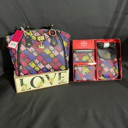 Juicy Couture Wordy Satchel + Cellie Gift Set 3-pc. Wallet