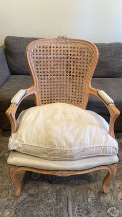 French Provincial Cane Back Accent Chair
