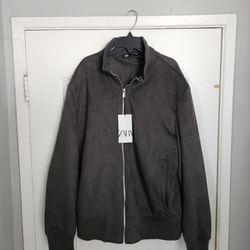 Men's Zara Faux Leather Suede XL Chammara Jacket 