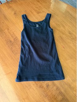 solid black tank top