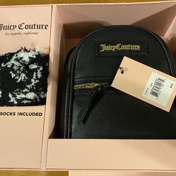 Juicy Couture Mini Backpack & Sock Set 