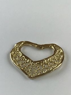 14k Solid Gold Nice heart Pendant