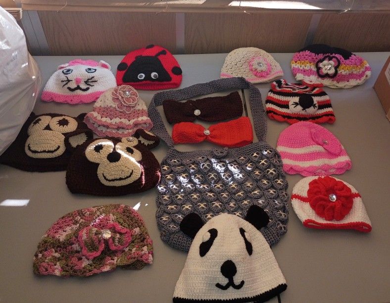 Crochet Beanie And Crochet Bag For Sale π