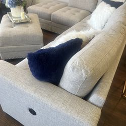Light gray sectional