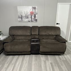Brown Power Recliner Sofas