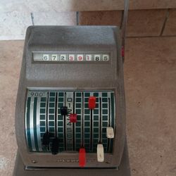 Vintage Check Writer Hall-Welter Speedrite 900 