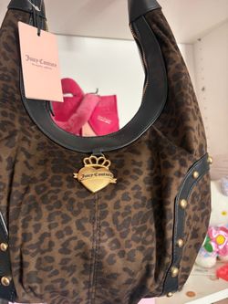 Juicy Couture Leopard Print Hobo Bag