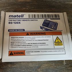 matell DC 12V Remote Battery Disconnect Switch Smart Voltage Control Battery