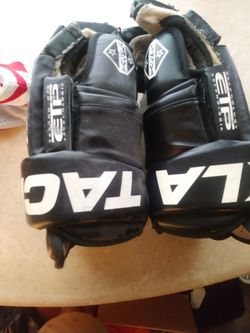 Tackla leather ice hockey gloves