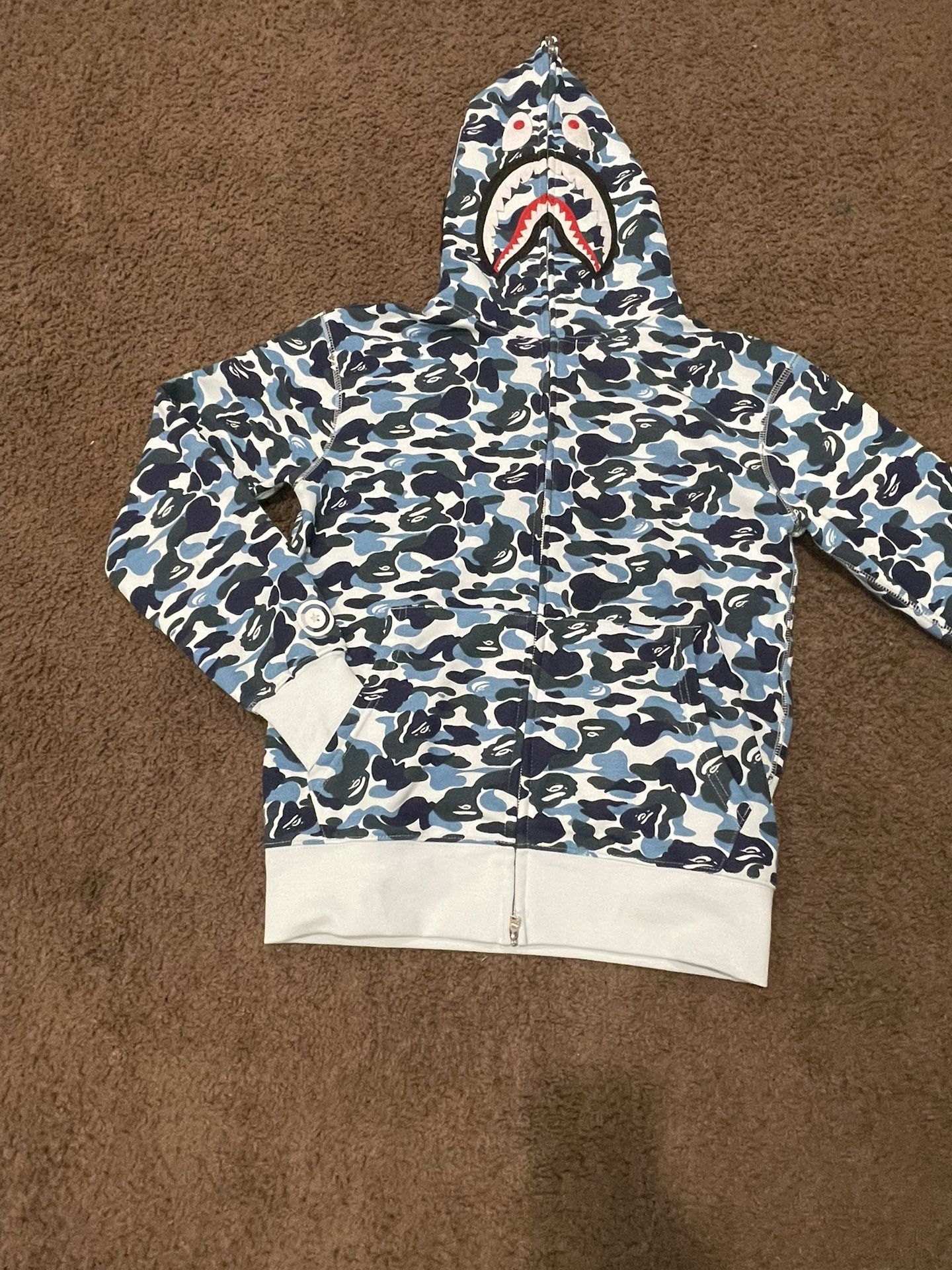 Blue Camo Bape Hoodie 