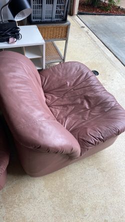 2- pink small couches