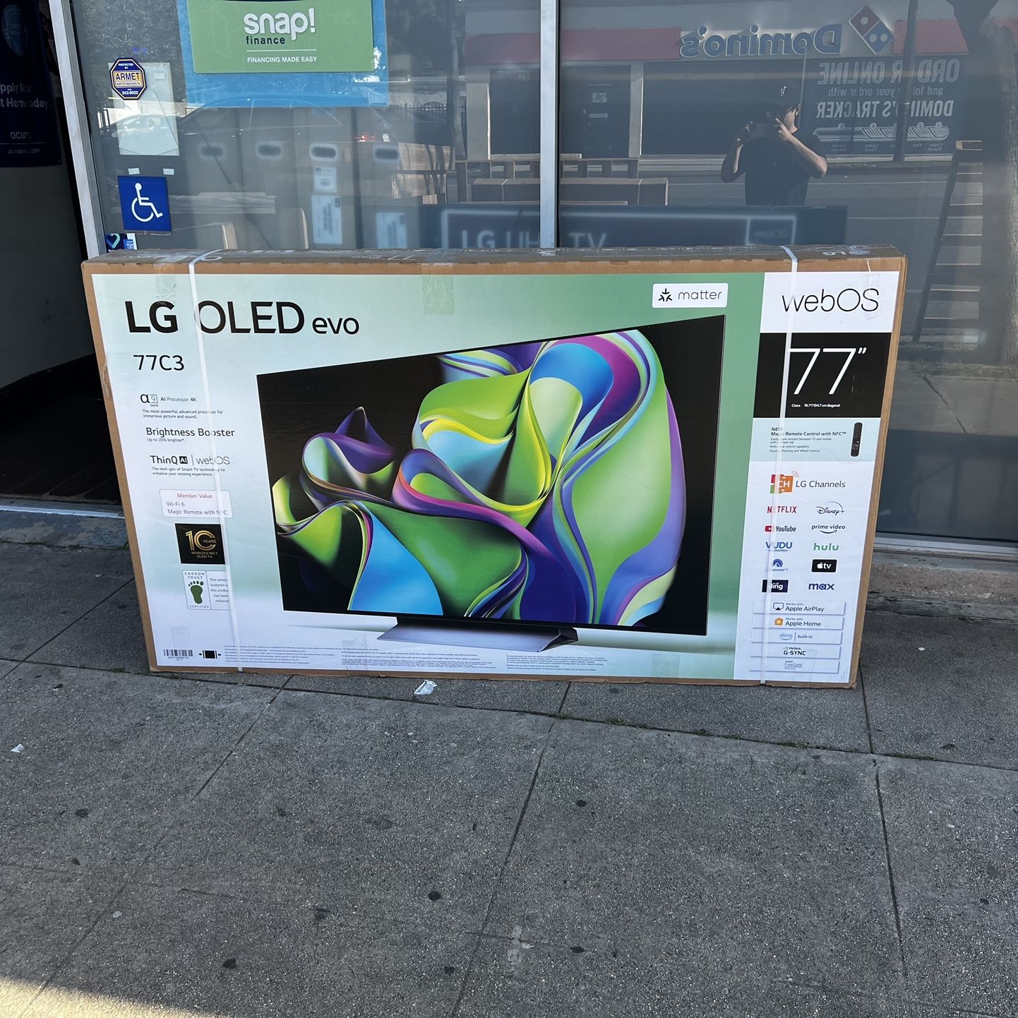 77 INCH LG OLED C3 EVO SMART 4k TVS BRAND NEW 