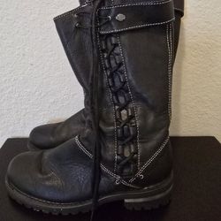 Harley-Davidson Women's Leather Riding Boots – Size 7 – Like New!
