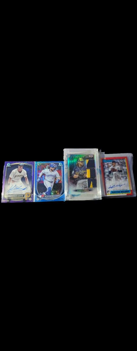 4 CARD BASEBALL LOT!!!