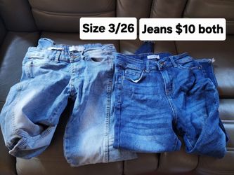 Teens jeans size 3/26 both $10