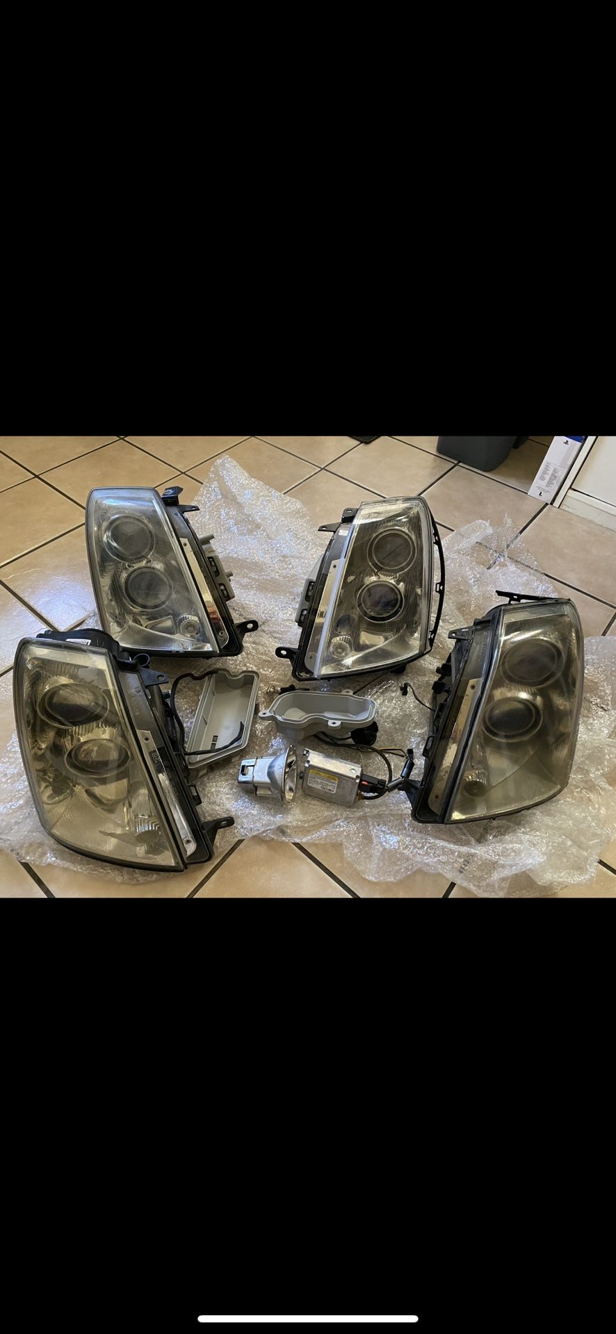 Cadillac STS headlights