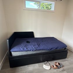 twin bed WITH MATTRESS 
