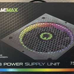 Gamemax 750w RGB 80+Gold Power supply 
