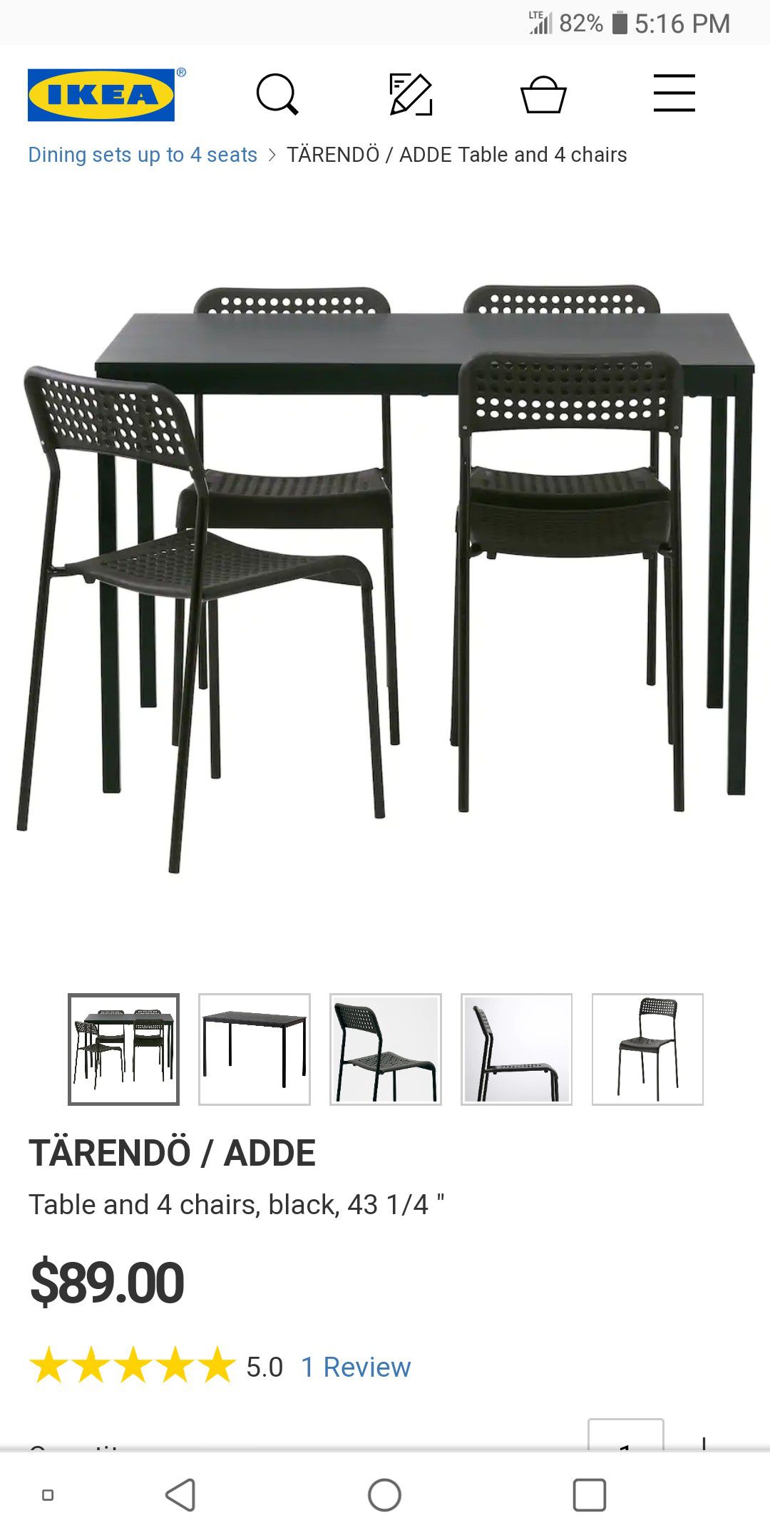 IKEA dining table set